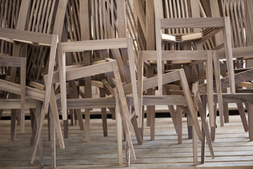 unfinished wooden chairs